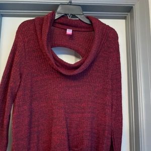 Maroon colored sweater